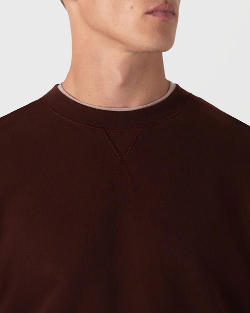 LOOPBACK SWEATSHIRT / RAISIN