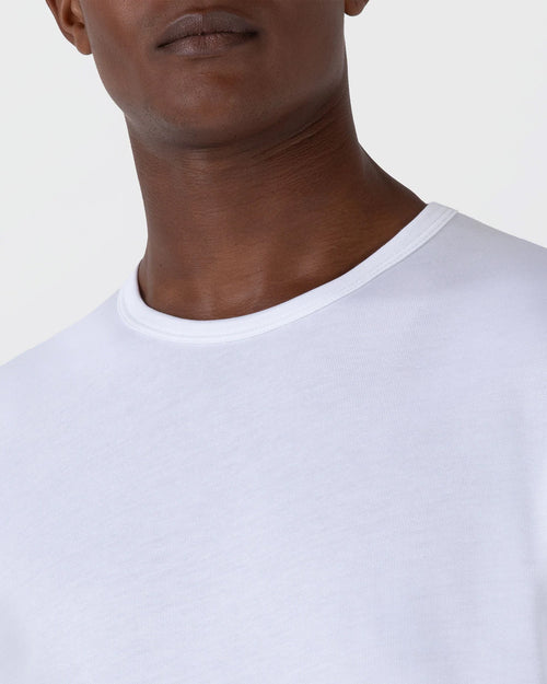 REGULAR FIT JERSEY T-SHIRT / WHITE