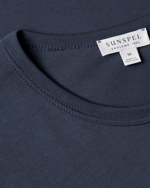 REGULAR FIT JERSEY T-SHIRT / SLATE BLUE