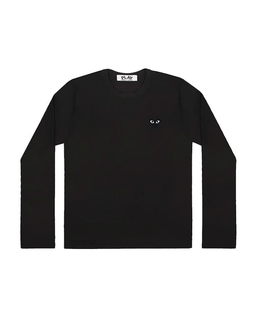 T120 UNISEX LS BLACK HEART T-SHIRT / BLACK