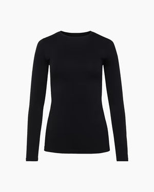 TESS LONG SLEEVE TEE / BLACK JERSEY