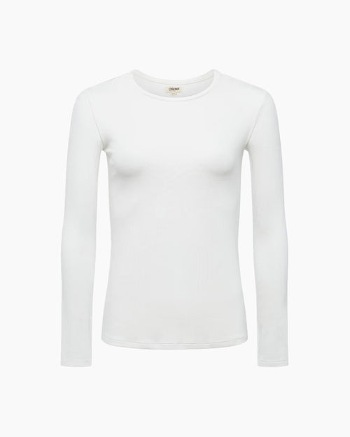 TESS LONG SLEEVE TEE / WHITE