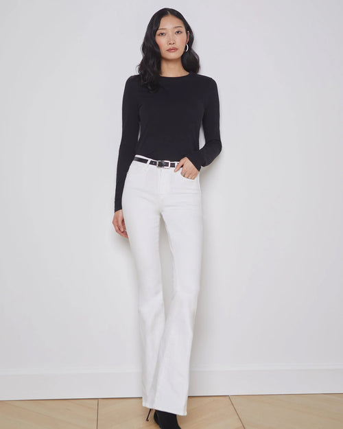 TESS LONG SLEEVE TEE / BLACK