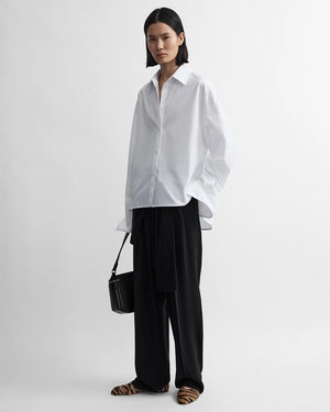 BOXY POPLIN SHIRT / WHITE