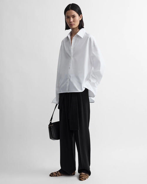 BOXY POPLIN SHIRT / WHITE