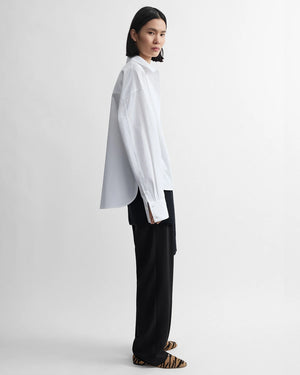 BOXY POPLIN SHIRT / WHITE