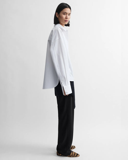 BOXY POPLIN SHIRT / WHITE