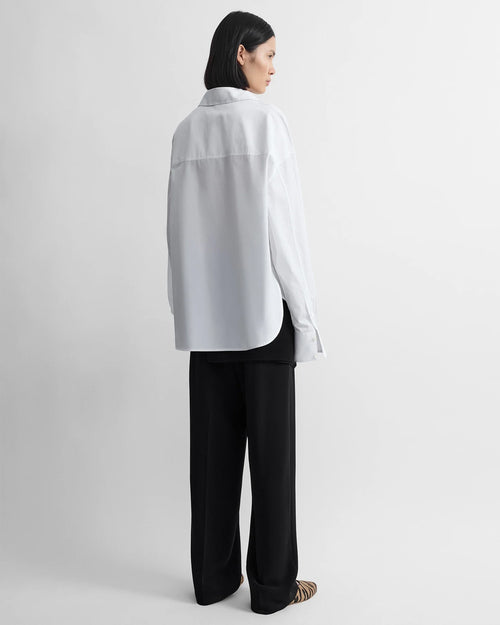 BOXY POPLIN SHIRT / WHITE