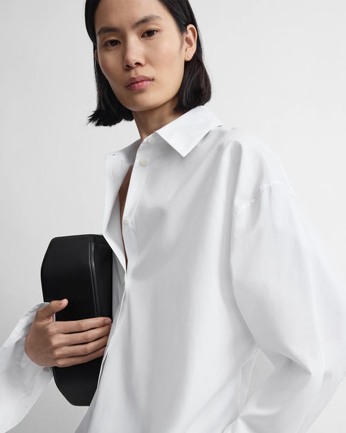 BOXY POPLIN SHIRT / WHITE