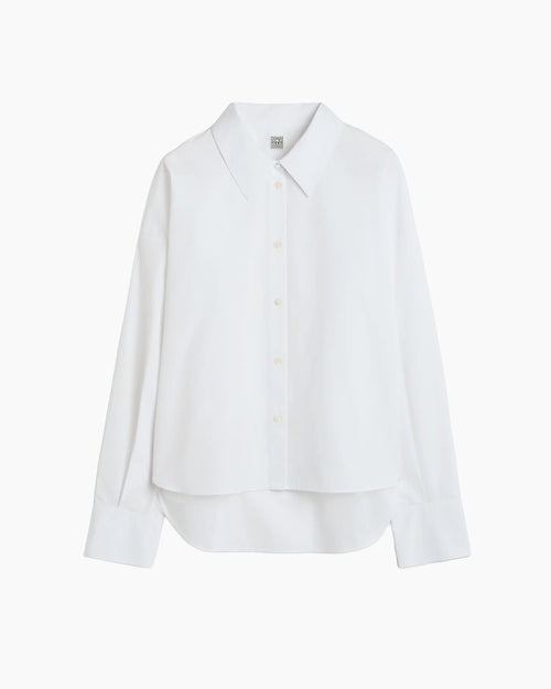 BOXY POPLIN SHIRT / WHITE