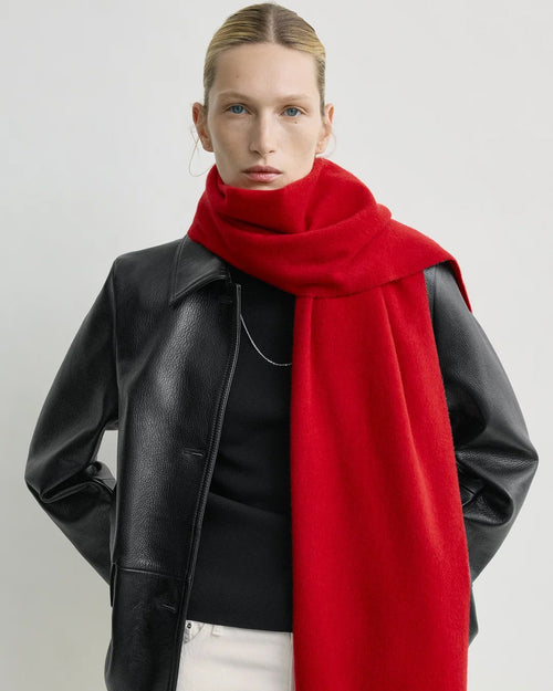 CASHMERE SCARF / RED