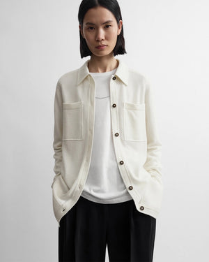 CASHMERE SHIRT / WHITE