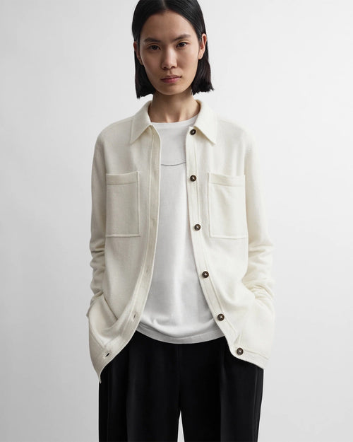 CASHMERE SHIRT / WHITE