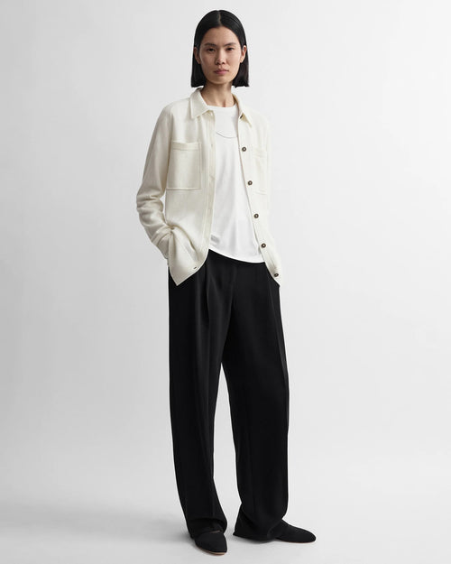 CASHMERE SHIRT / WHITE