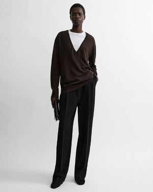 FINE V-NECK KNIT / FONDANTE