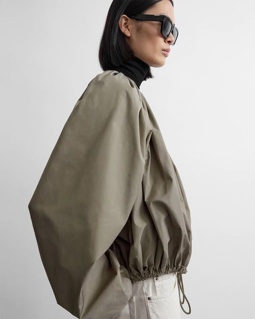 GATHERED PARACHUTE JACKET / ROCK