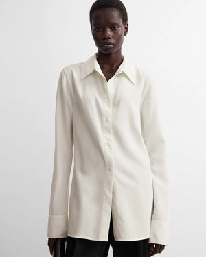 LIGHTWEIGHT WOOL SHIRT / ECRU