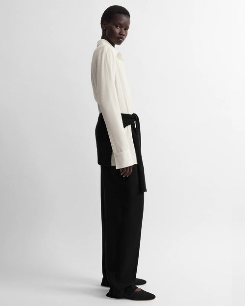 LIGHTWEIGHT WOOL SHIRT / ECRU