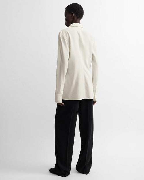 LIGHTWEIGHT WOOL SHIRT / ECRU