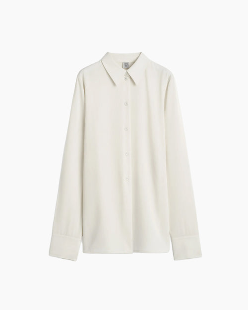 LIGHTWEIGHT WOOL SHIRT / ECRU