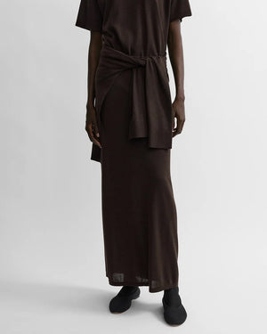 LONG KNIT SKIRT / FONDANTE