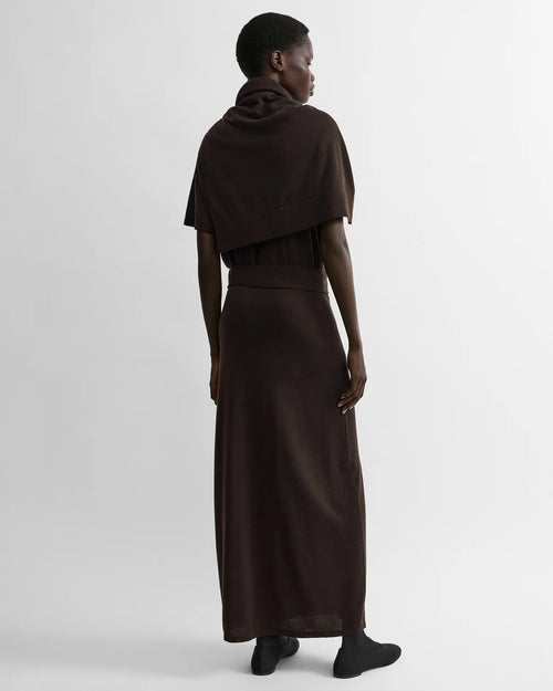LONG KNIT SKIRT / FONDANTE