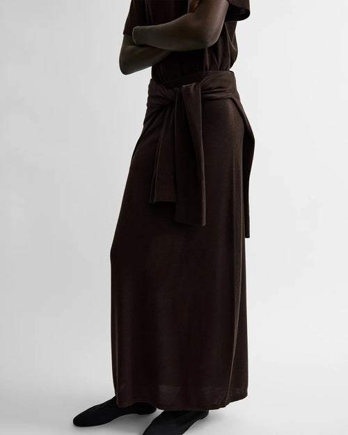 LONG KNIT SKIRT / FONDANTE
