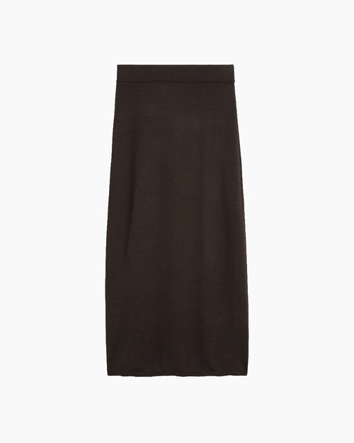 LONG KNIT SKIRT / FONDANTE