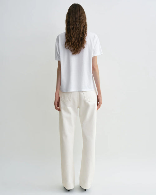 TWISTED SEAM DENIM FULL LENGTH / OFF WHITE