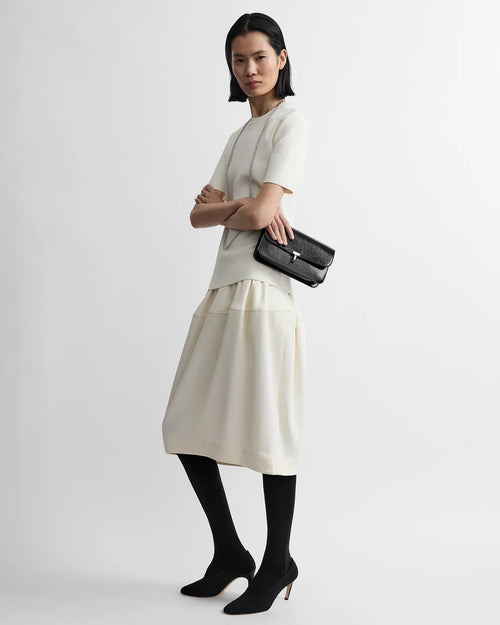 SCULPTURAL SKIRT / ECRU