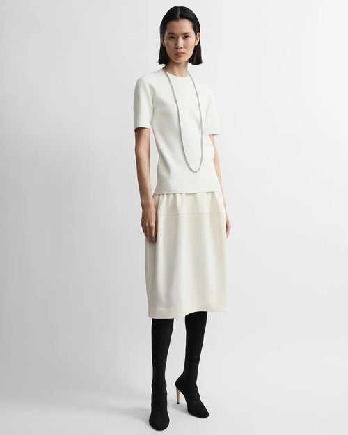 SCULPTURAL SKIRT / ECRU