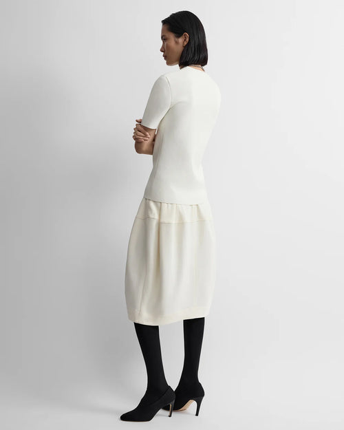 SCULPTURAL SKIRT / ECRU