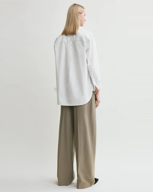 SIGNATURE COTTON SHIRT / WHITE