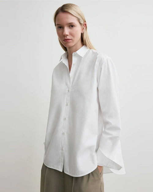 SIGNATURE COTTON SHIRT / WHITE