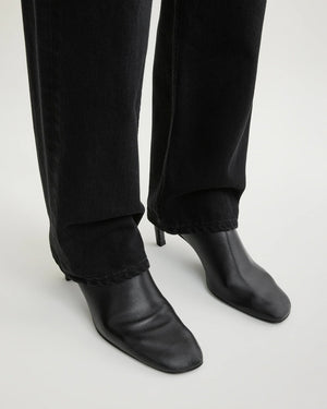 SOFT NAPPA ANKLE BOOTS / BLACK