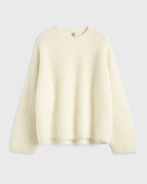 BOXY BOUCLÉ KNIT / MILK