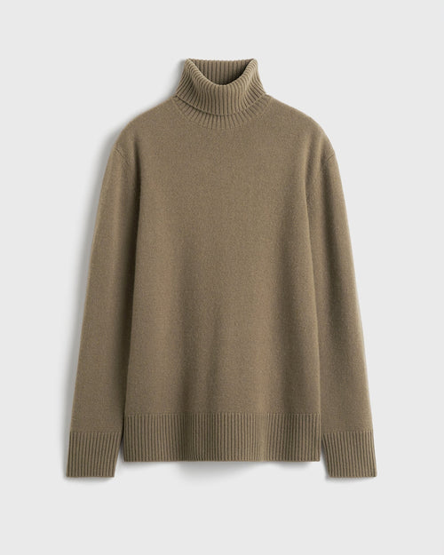 CASHMERE TURTLENECK / HAZEL