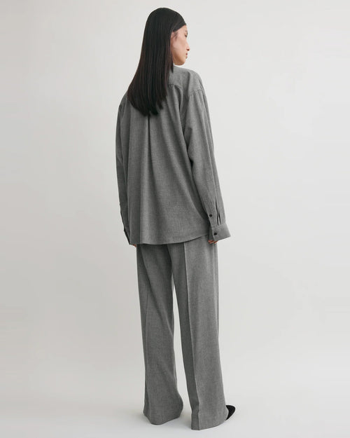 CLASSIC FLUID SHIRT / MID GREY MELANGE