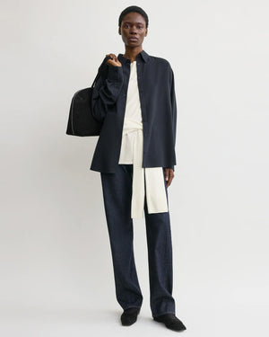 CLASSIC FLUID SHIRT / NAVY