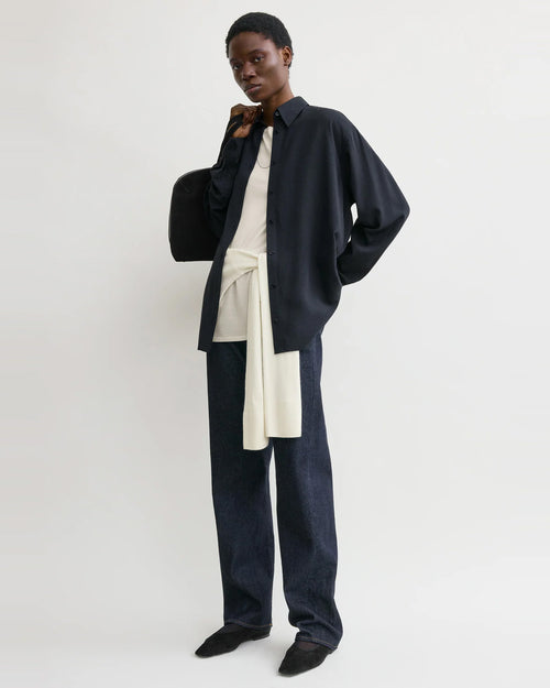 CLASSIC FLUID SHIRT / NAVY