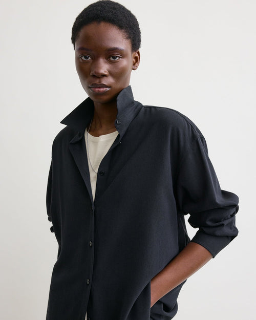 CLASSIC FLUID SHIRT / NAVY