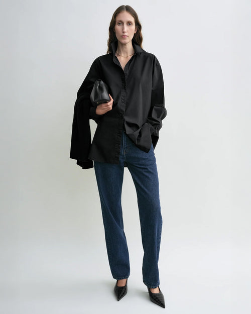 CLASSIC TUMBLED SHIRT / WASHED BLACK