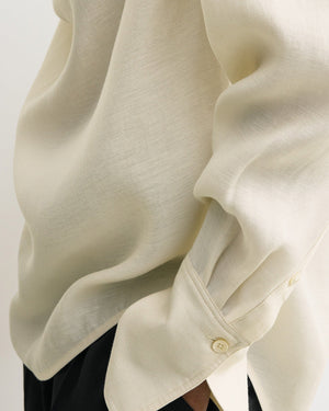 COWL BLOUSE / ECRU