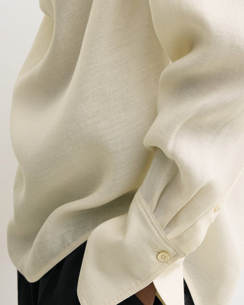 COWL BLOUSE / ECRU