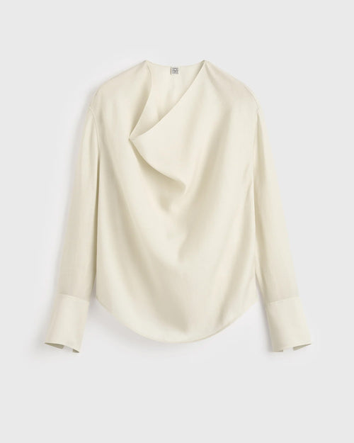 COWL BLOUSE / ECRU