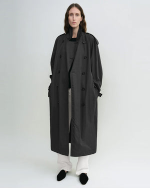 CRISP SUMMER TRENCH / WASHED BLACK