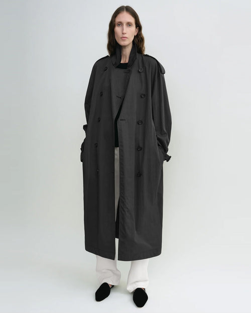 CRISP SUMMER TRENCH / WASHED BLACK