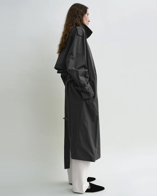 CRISP SUMMER TRENCH / WASHED BLACK