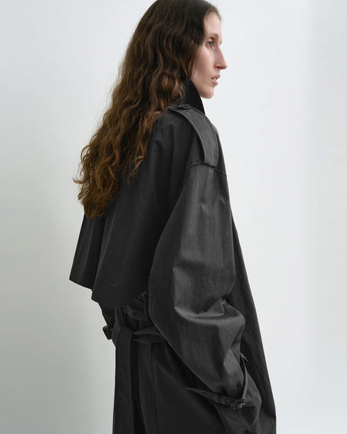CRISP SUMMER TRENCH / WASHED BLACK