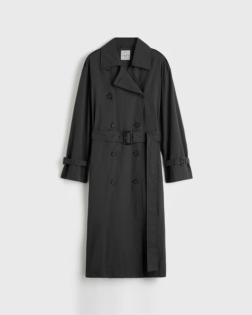CRISP SUMMER TRENCH / WASHED BLACK